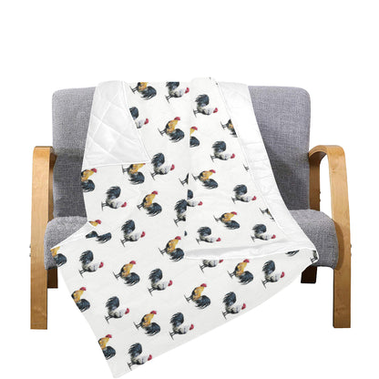 Chicken Pattern Print Design 02 Premium Quilt