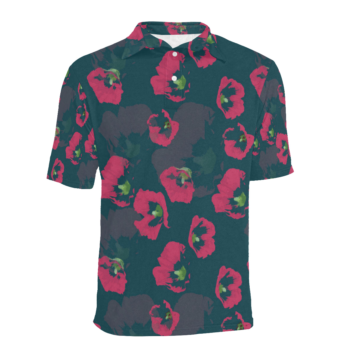 Morning Glory Pattern Print Design 01 Men Polo Shirt