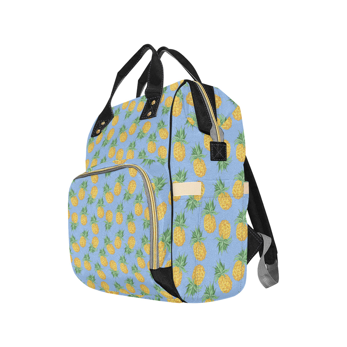 Pineapple Pattern Print Design A04 Diaper Bag Backpack