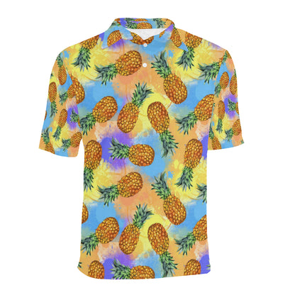 Pineapple Pattern Print Design PP09 Men Polo Shirt