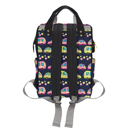 Camper Cute Camping Design No 3 Print Diaper Bag Backpack