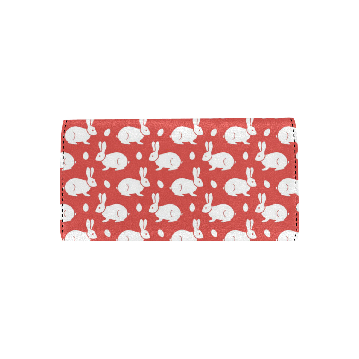 Rabbit Pattern Print Design RB017 Women's Trifold Wallet