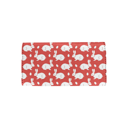 Rabbit Pattern Print Design RB017 Women's Trifold Wallet