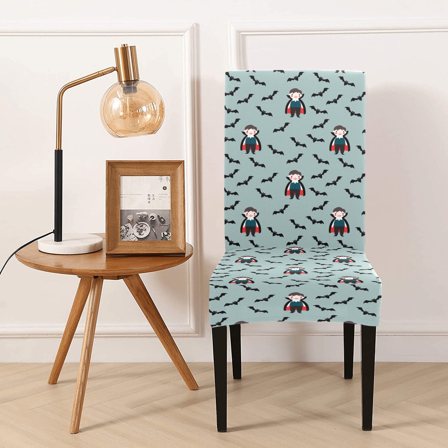Vampire Print Design LKS304 Dining Chair Slipcover