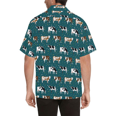 Cattle Print Design LKS404 Men's Men's Hawaiian Shirt