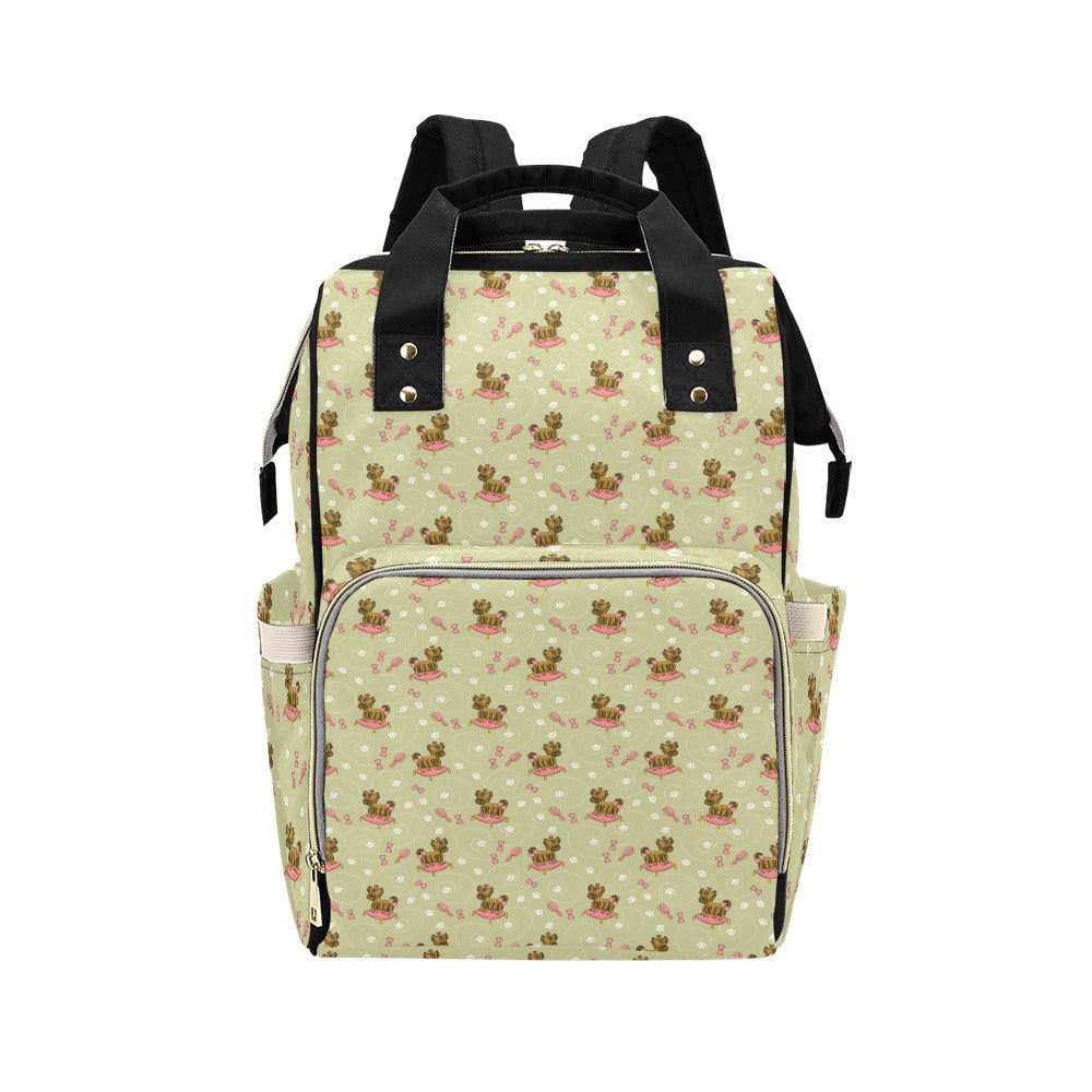 Yorkshire Cute Terriers Print Design LKS301 Diaper Bag Backpack