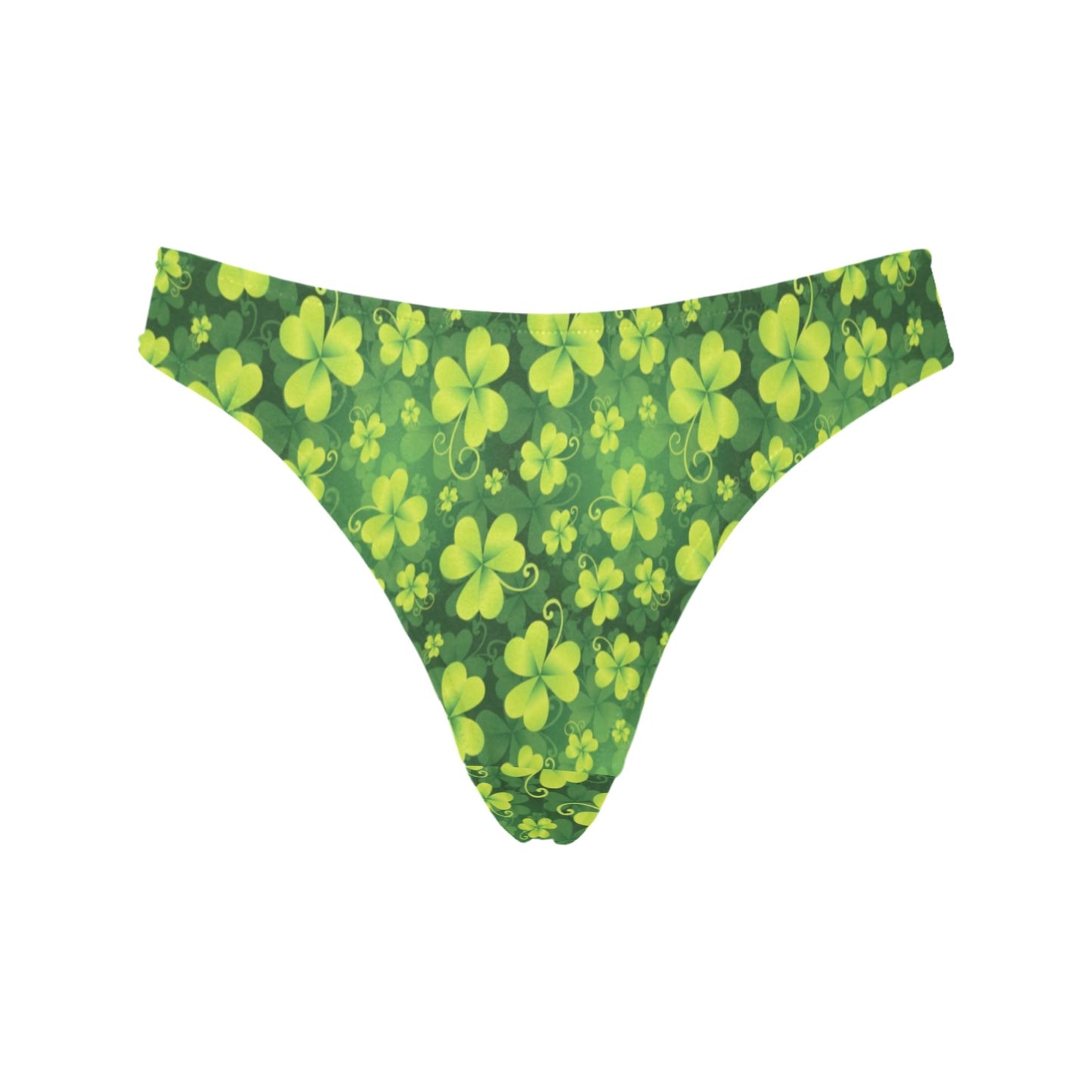 Shamrock Clover Print Women's Thongs
