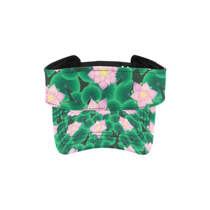 Water Lily Print Design LKS303 Unisex Sun Visor