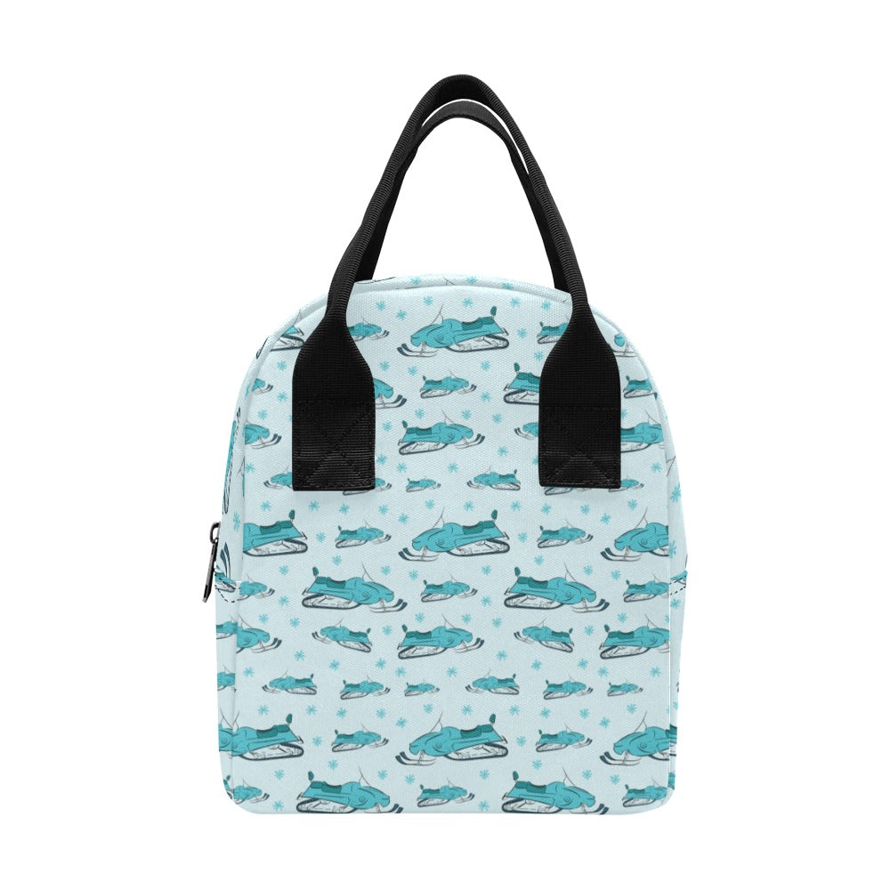 Snowmobile Print Design LKS301 Insulated Lunch Bag