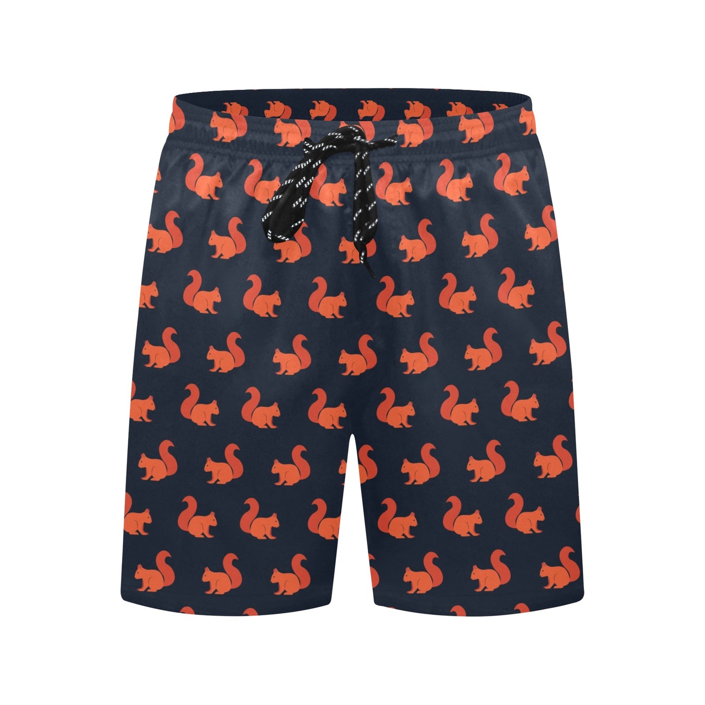 Squirrel Print Design LKS306 Men's Swim Trunks Beach Shorts