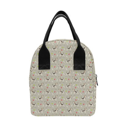 Toy Fox Terriers Print Design LKS301 Insulated Lunch Bag