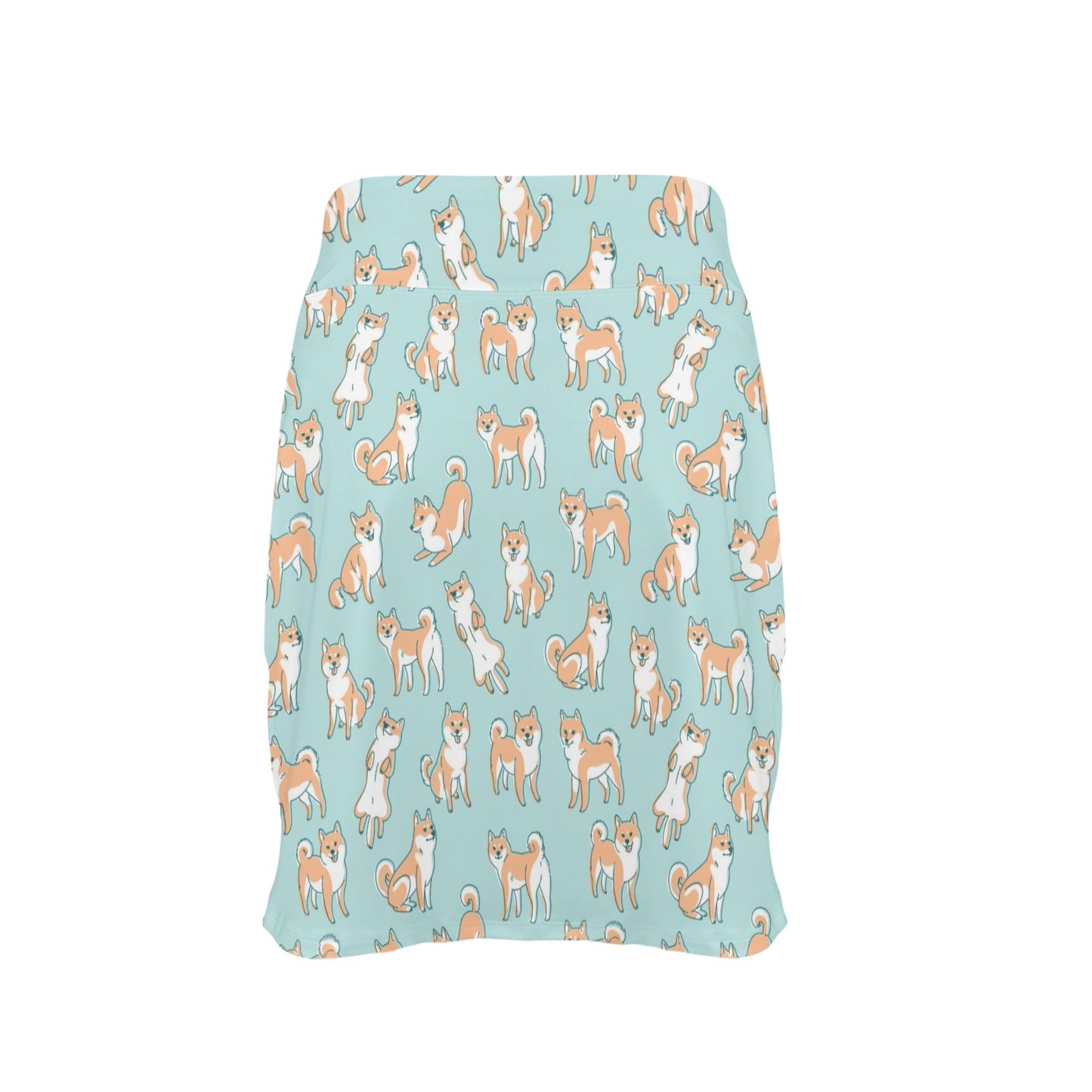 Shiba Inu Print Design LKS304 17" Golf & Pickleball Skort with Pockets