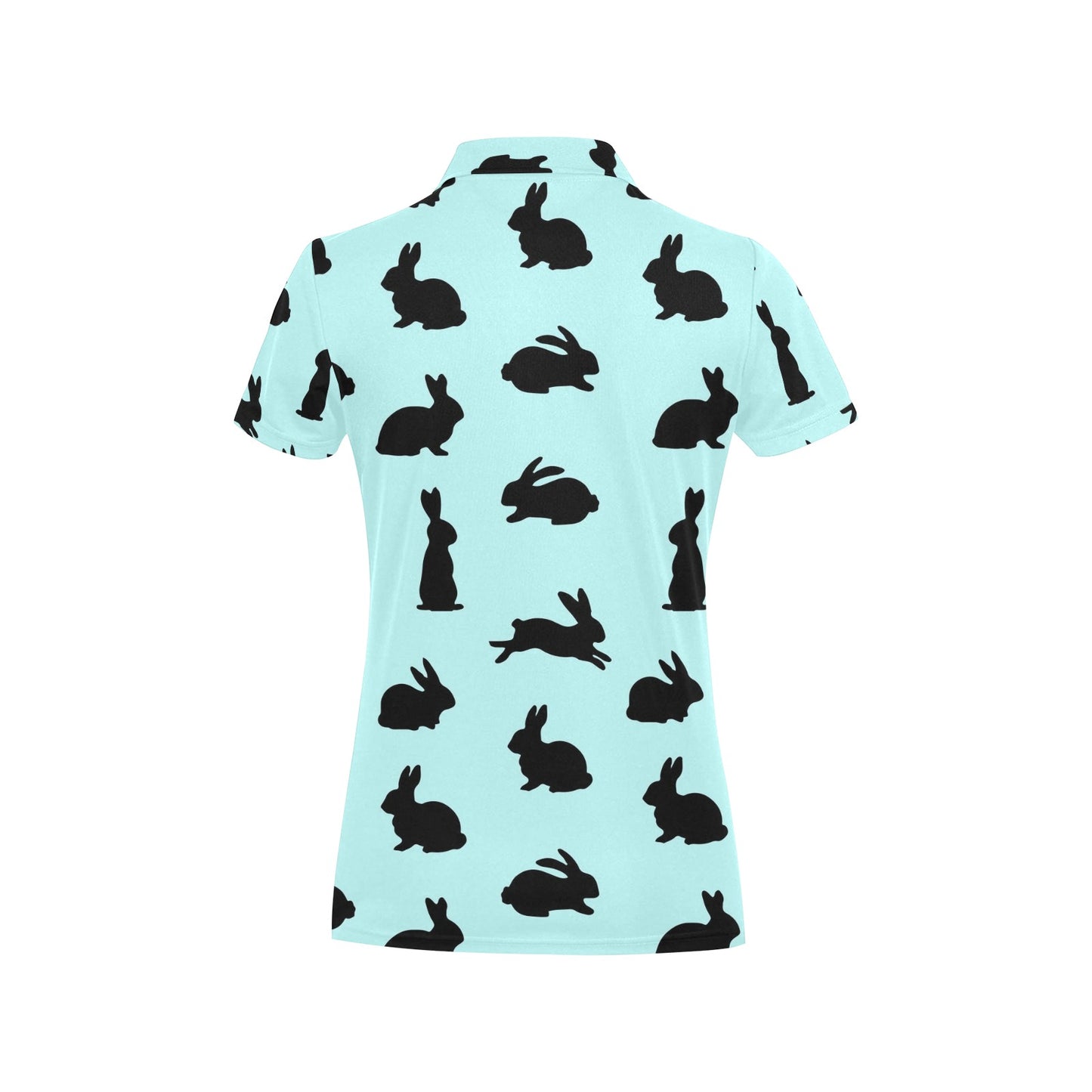 Rabbit Pattern Print Design RB010 Women's Polo Shirt