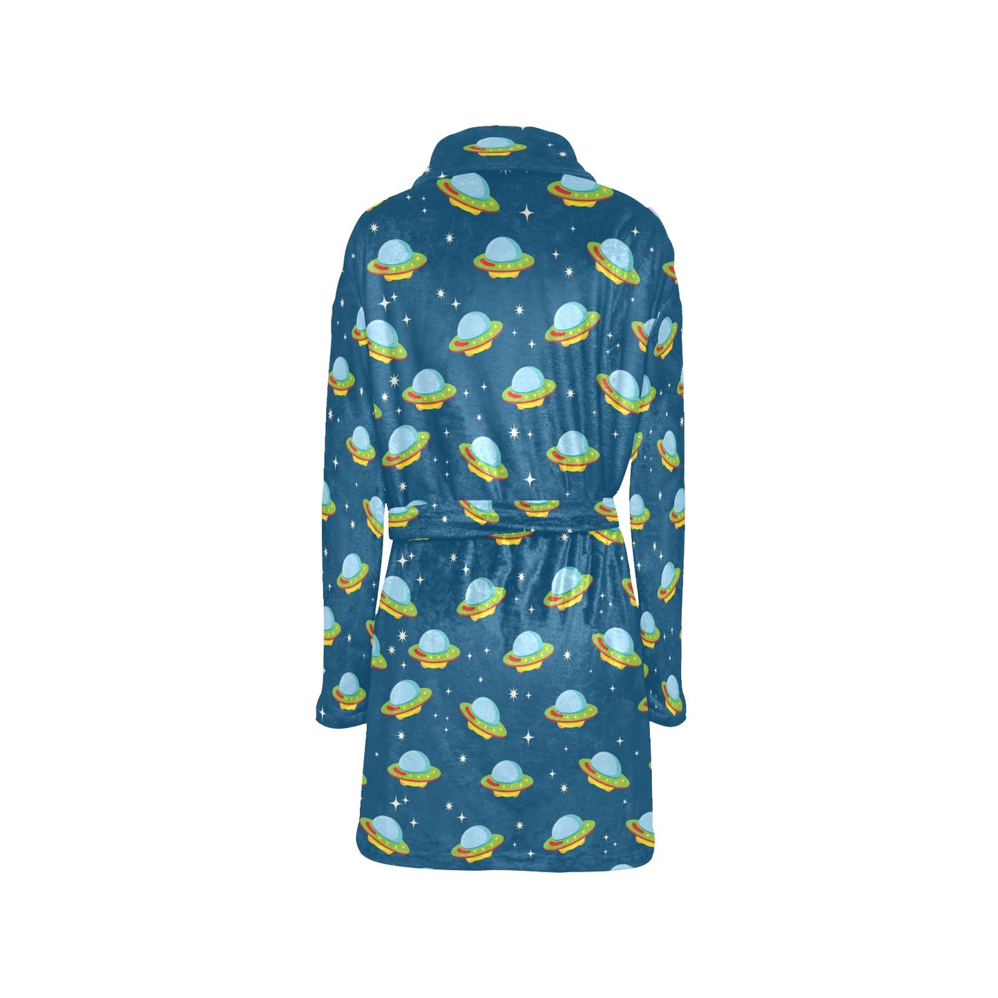 UFO Print Design LKS305 Women's Fleece Robe