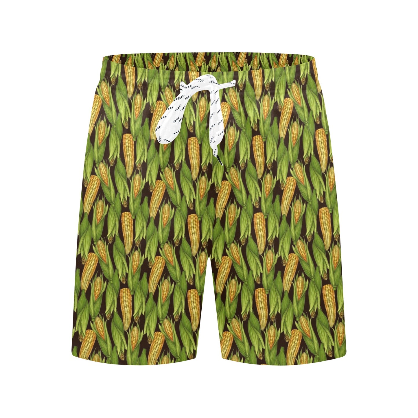 Agricultural Corn cob Print Men's Swim Trunks Beach Shorts