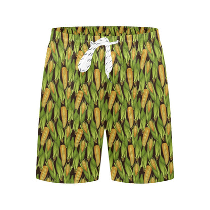 Agricultural Corn cob Print Men's Swim Trunks Beach Shorts