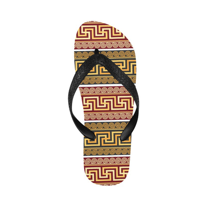Ancient Greek Pattern Print Design LKS302 Flip Flops