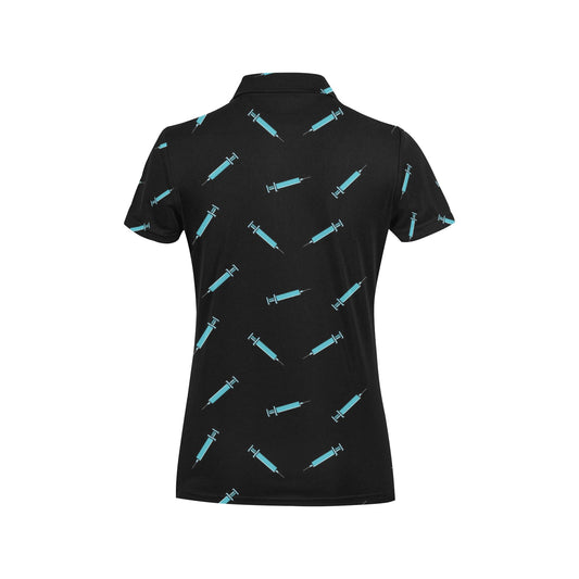 Phlebotomist Pattern Print Design A04 Women's Polo Shirt