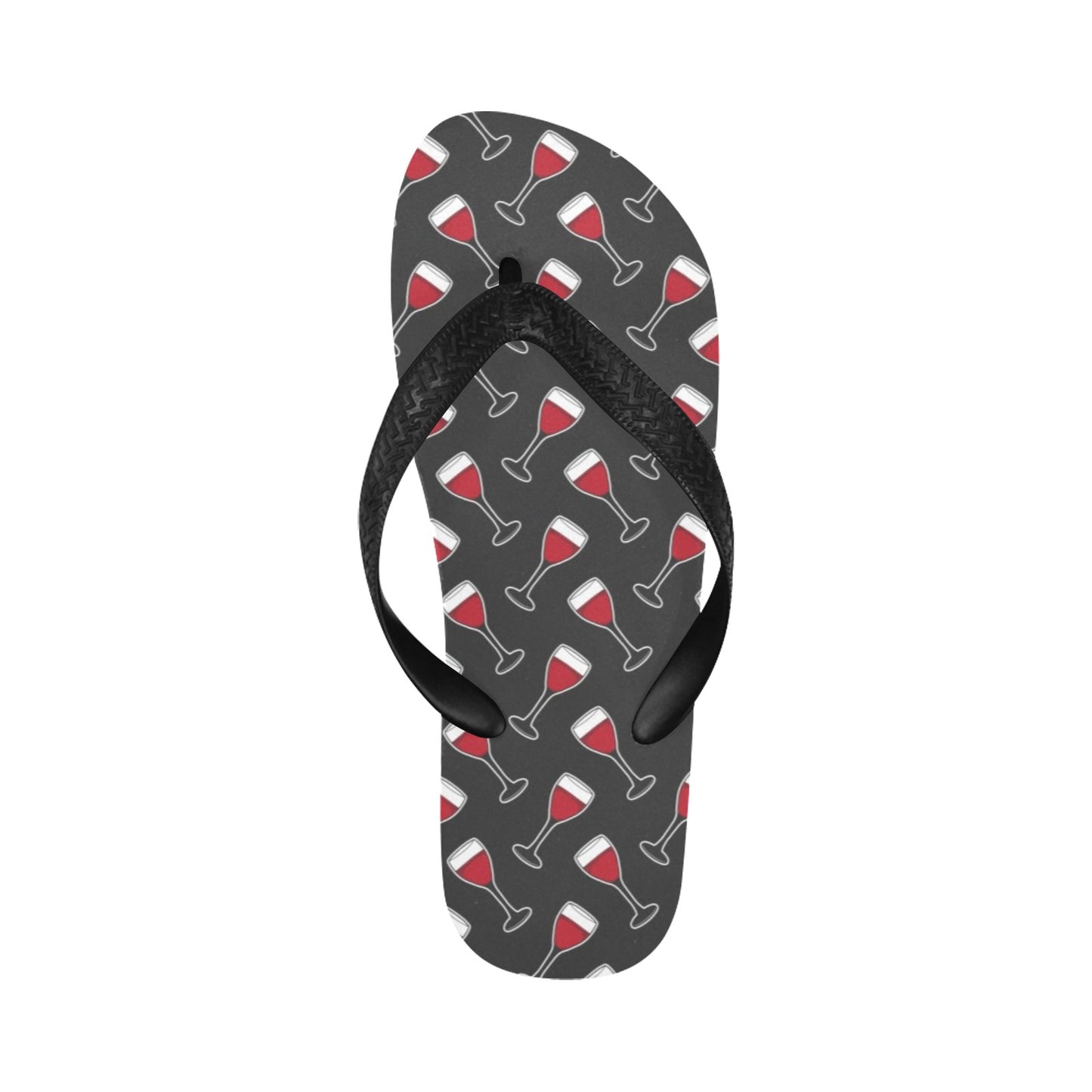 Wine Print Design LKS308 Flip Flops