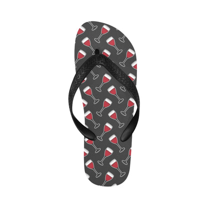Wine Print Design LKS308 Flip Flops