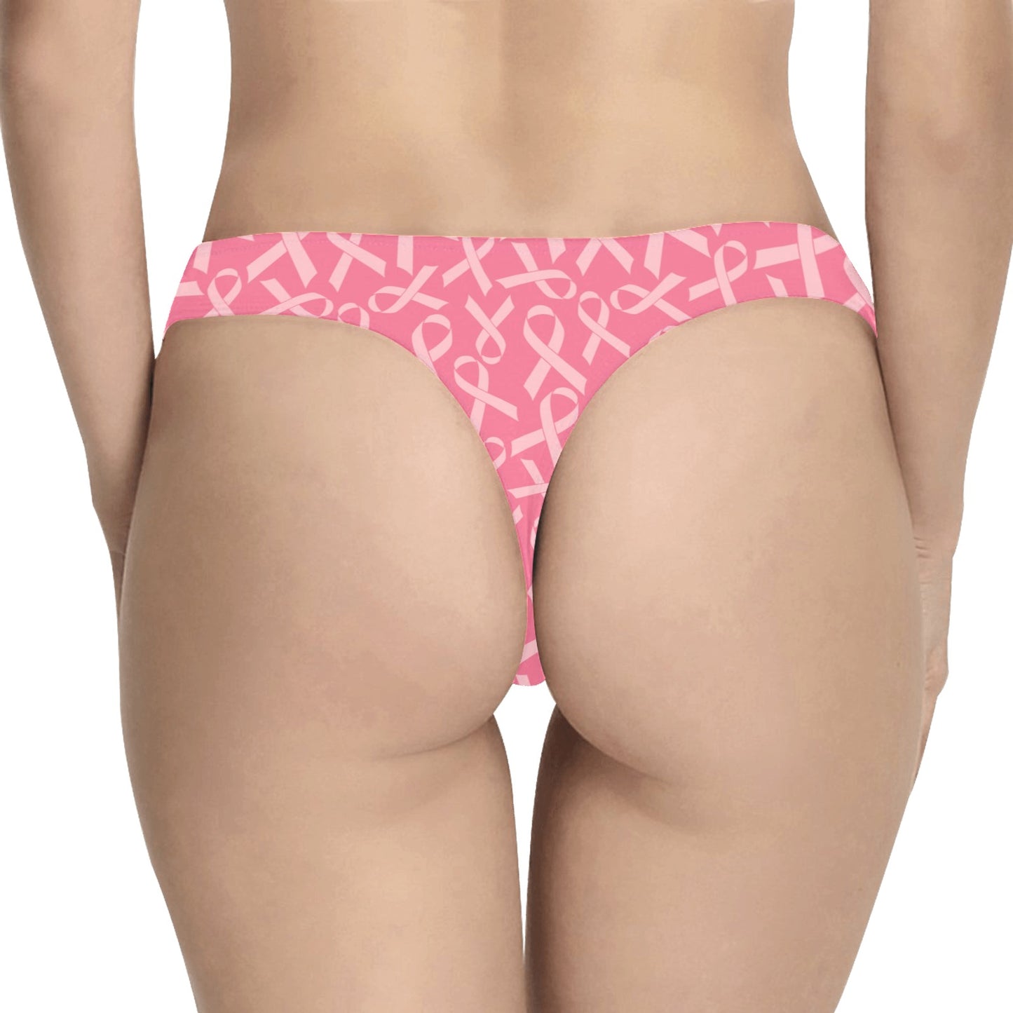Breast Cancer Awareness Themed Women's Thongs