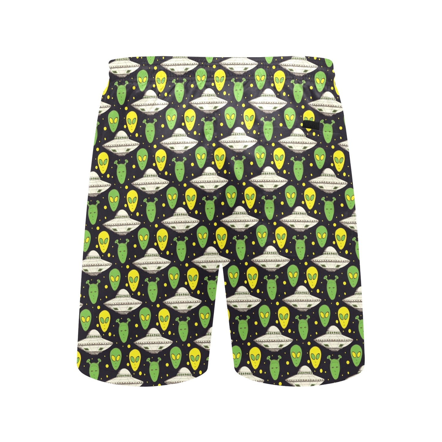 Alien UFO Pattern Men's Swim Trunks Beach Shorts
