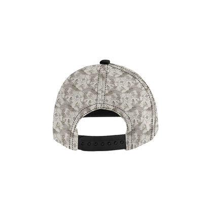 Nautical Map Design Themed Print Snapback Cap