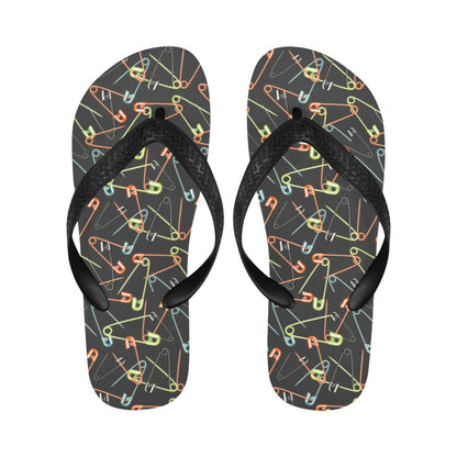 Safety Pin Print Design LKS301 Flip Flops