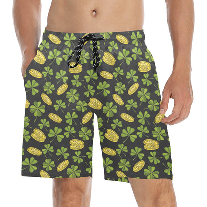 St Patricks Day Print Design LKS305 Men's Swim Trunks Beach Shorts
