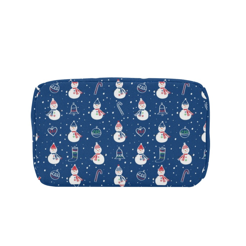 Snowman Print Design LKS306 Insulated Lunch Bag