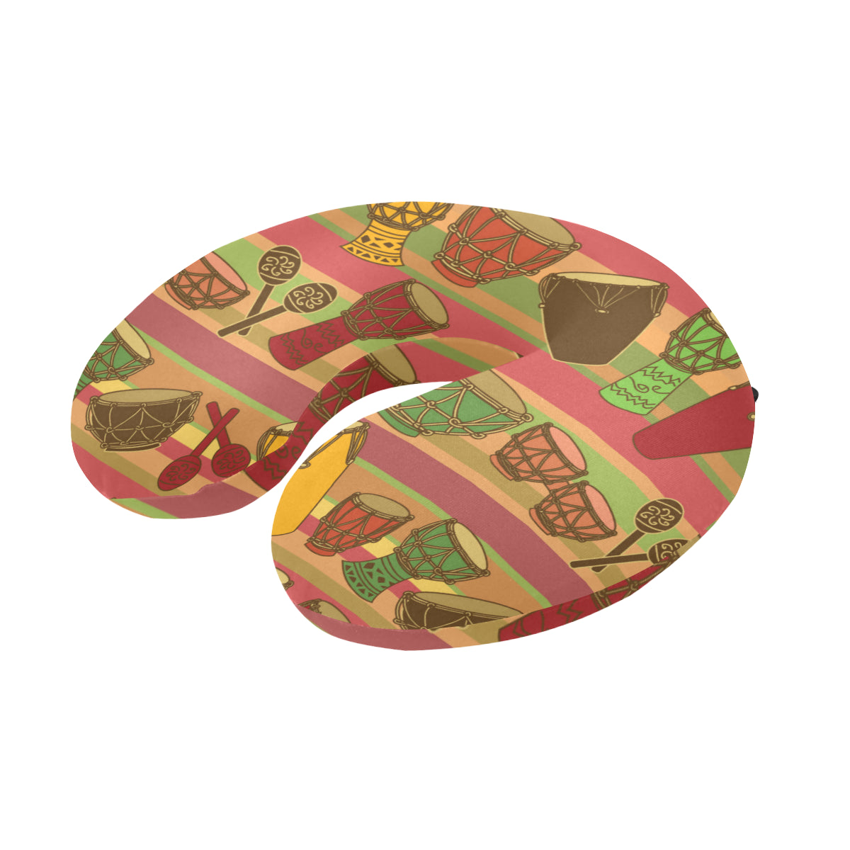 Percussion Pattern Print Design 01 U-Shaped Travel Neck Pillow