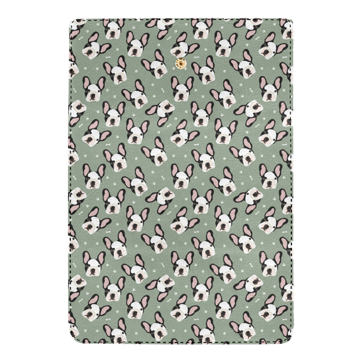 Boston Terrier Pattern Print Design 05 Women's Trifold Wallet