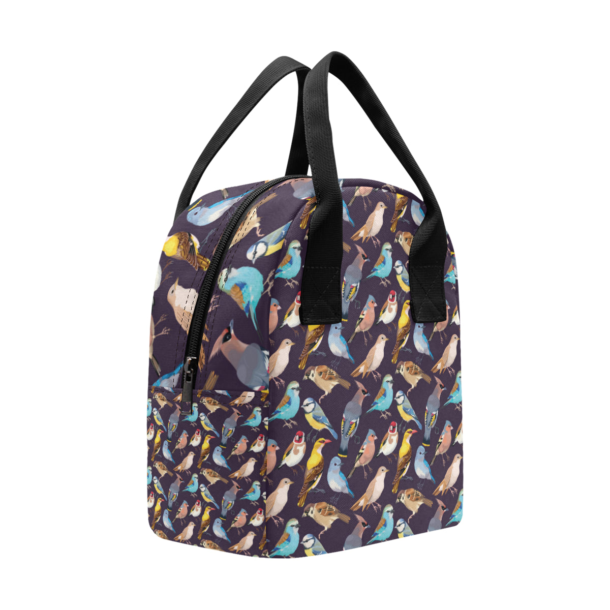 Bird Cute Print Pattern Insulated Lunch Bag