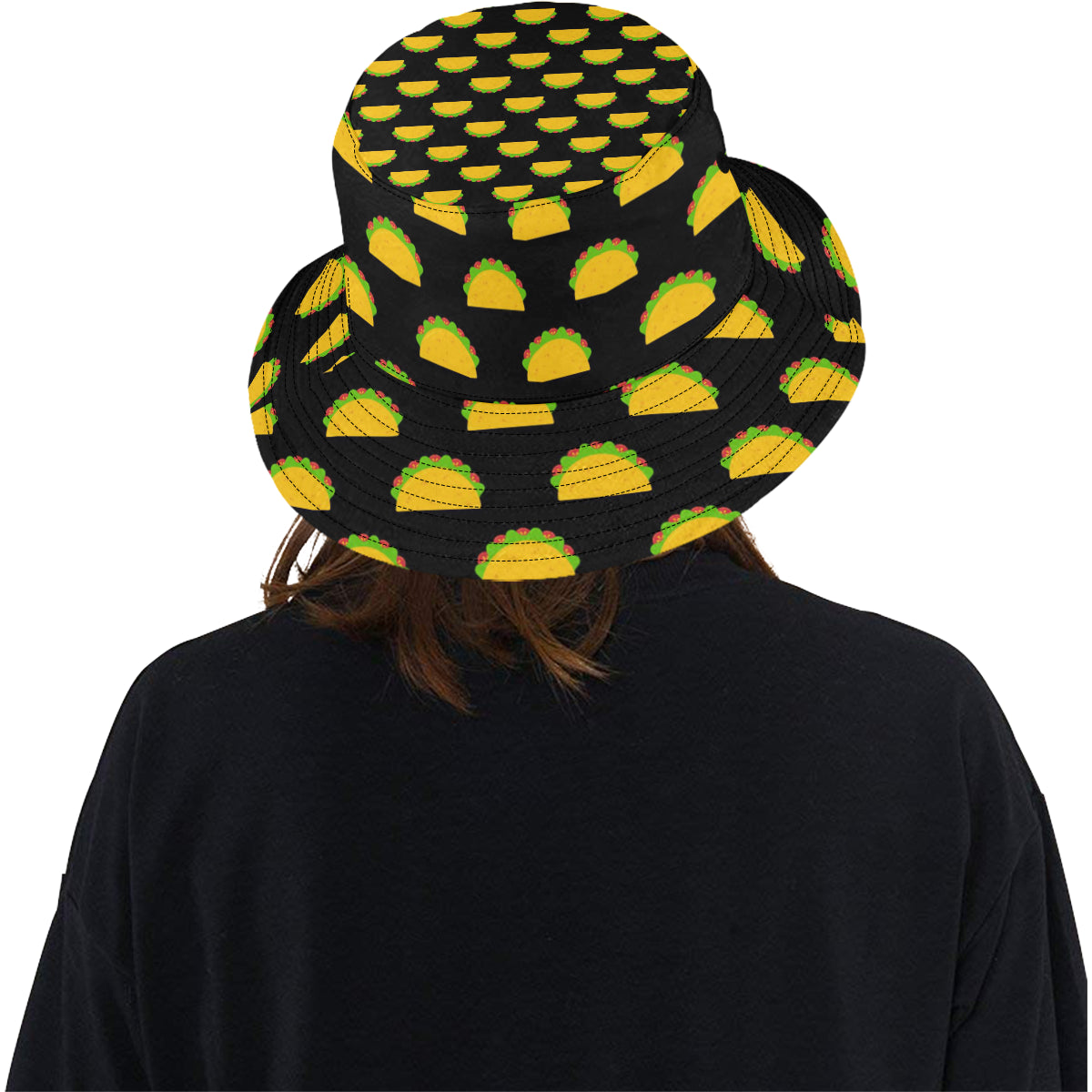 Taco Pattern Print Design TC06 Unisex Bucket Hat