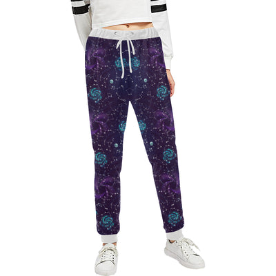 Zodiac Galaxy Design Print Unisex Sweatpants