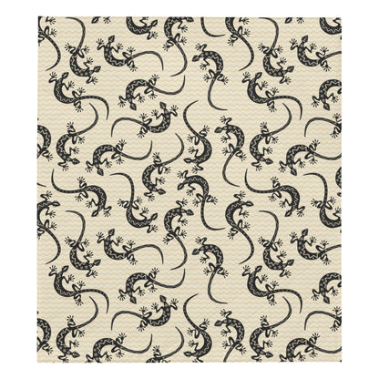 lizard Pattern Print Design 02 Premium Quilt