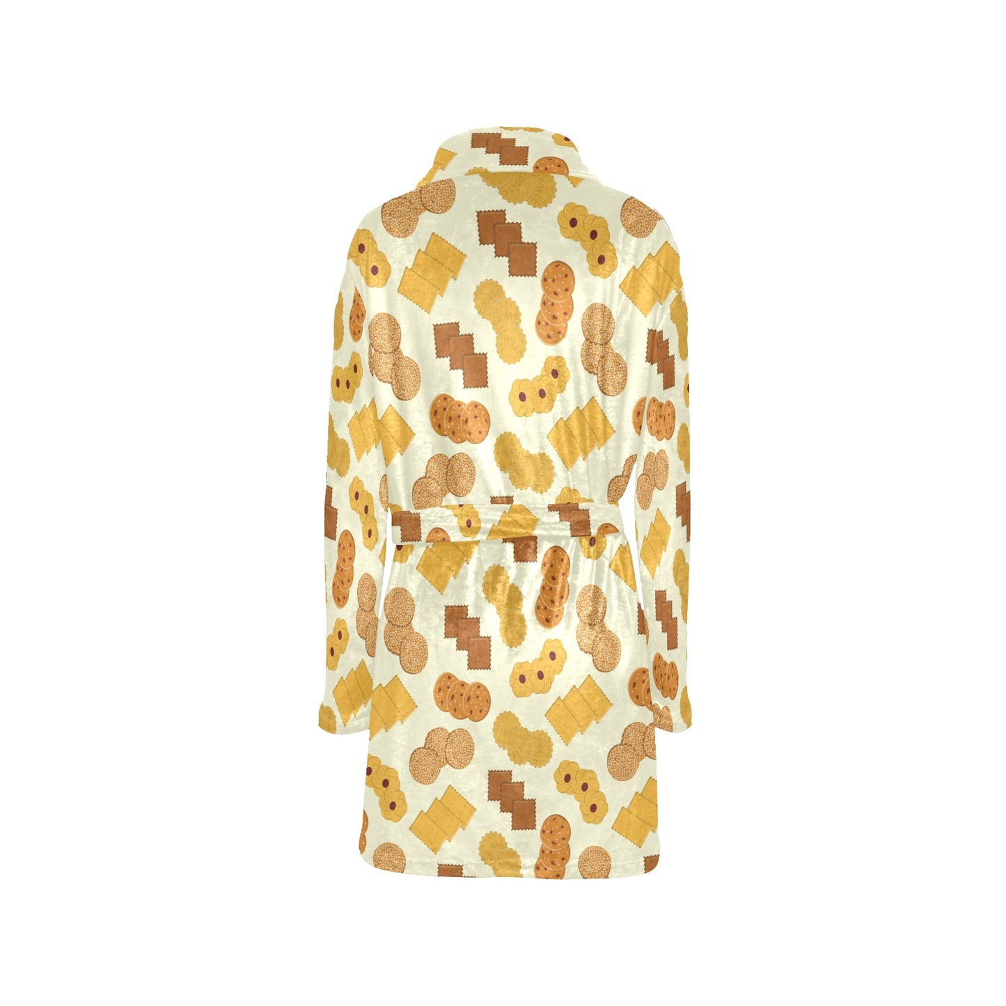 Cookie Pattern Print Design 06 Women's Fleece Robe