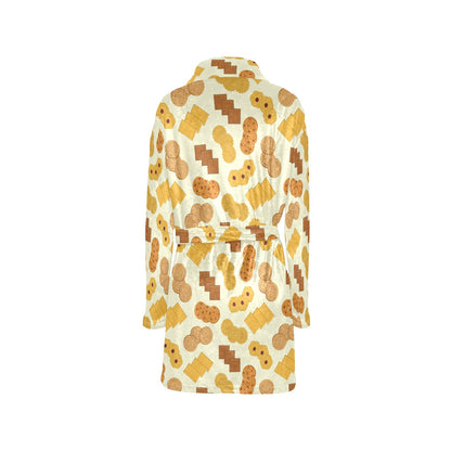 Cookie Pattern Print Design 06 Women's Fleece Robe