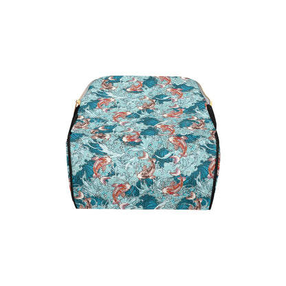 KOI Fish Pattern Print Design 05 Diaper Bag Backpack