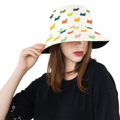 Scottish Terriers Print Design LKS305 Unisex Bucket Hat