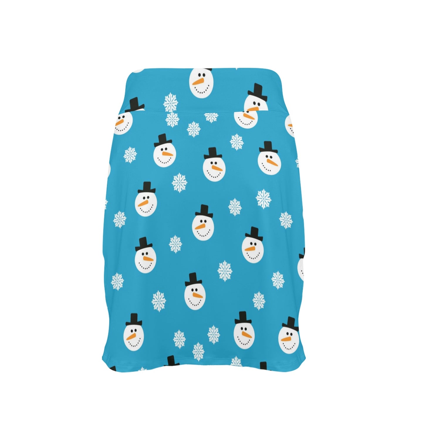 Snowman Print Design LKS303 17" Golf & Pickleball Skort with Pockets