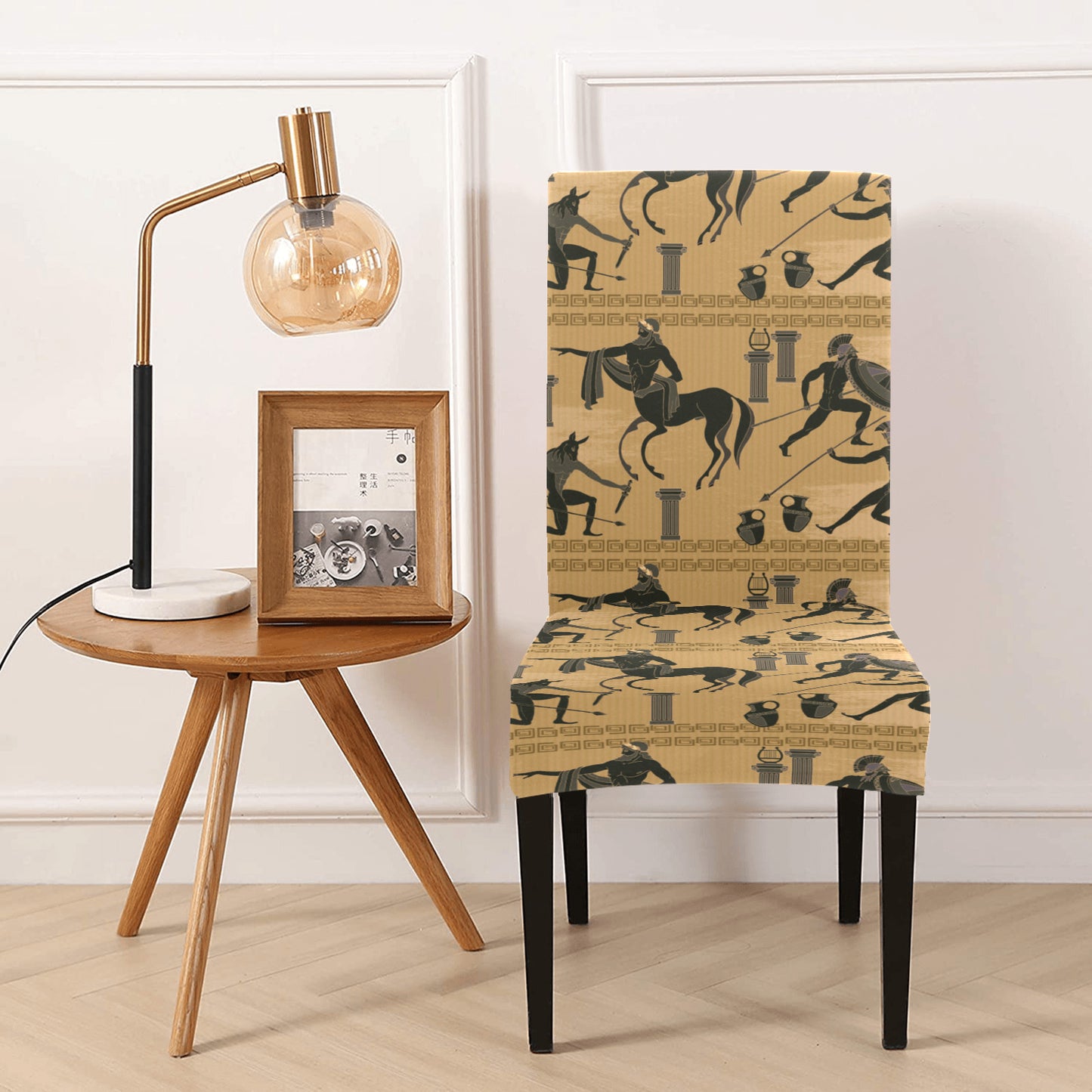 Ancient Greek Statue Print Design LKS304 Dining Chair Slipcover