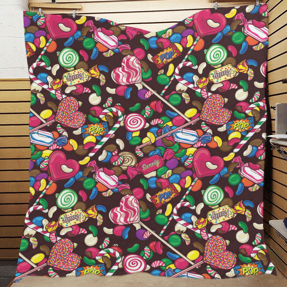 Candy Pattern Print Design CA02 Premium Quilt