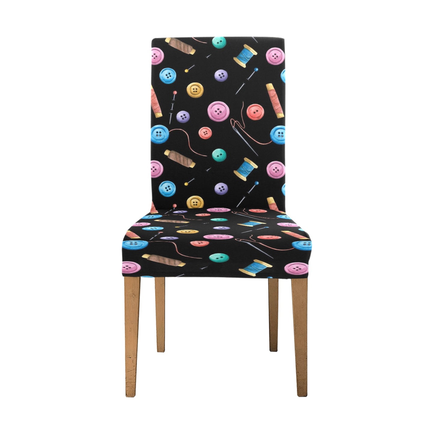 Sewing Print Design LKS309 Dining Chair Slipcover