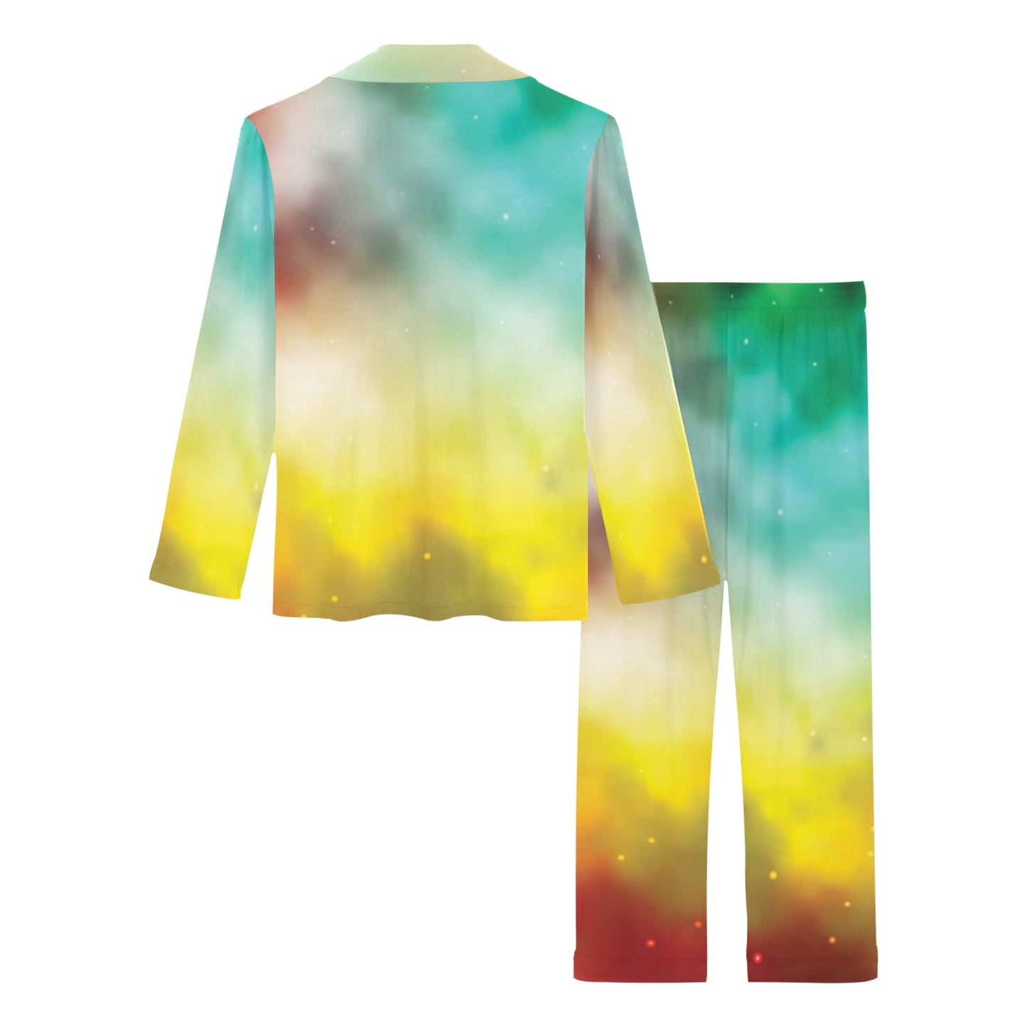 Nebula Pattern Print Design A04 Women's Long Pajama Set