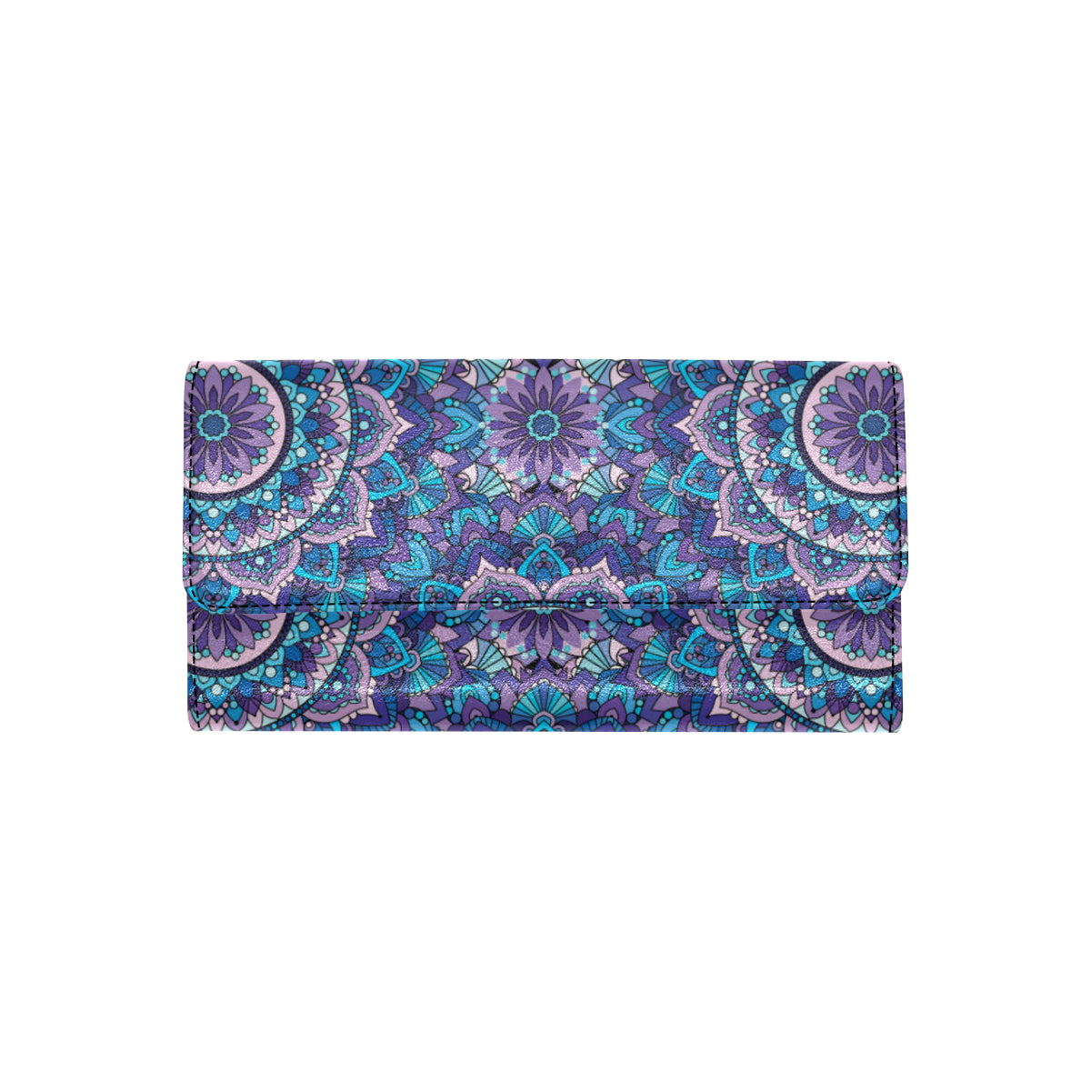 Mandala Pattern Print Design 04 Women's Trifold Wallet