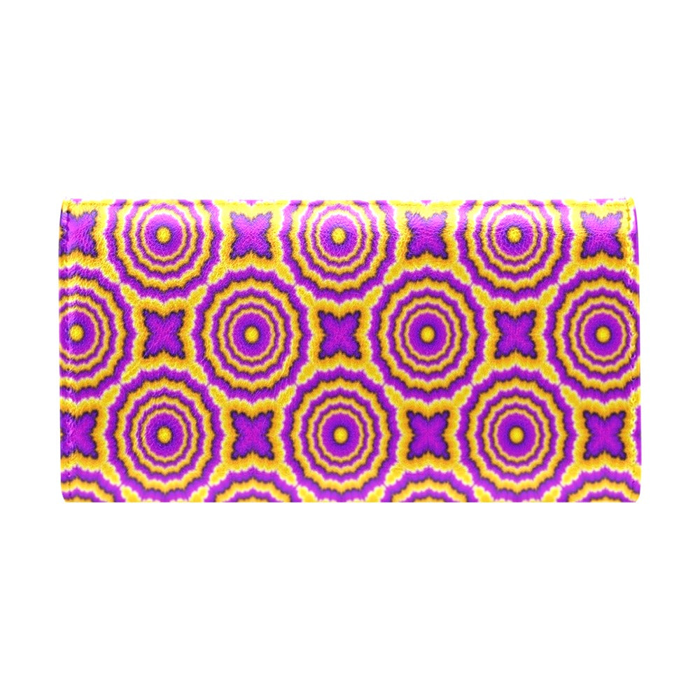 Optical illusion Expansion Women's Trifold Wallet