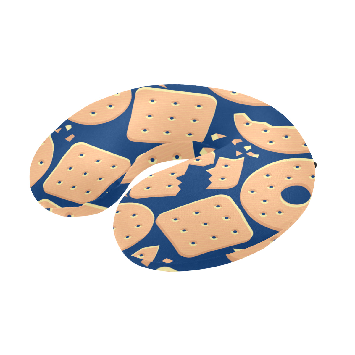 Cracker Pattern Print Design 03 U-Shaped Travel Neck Pillow