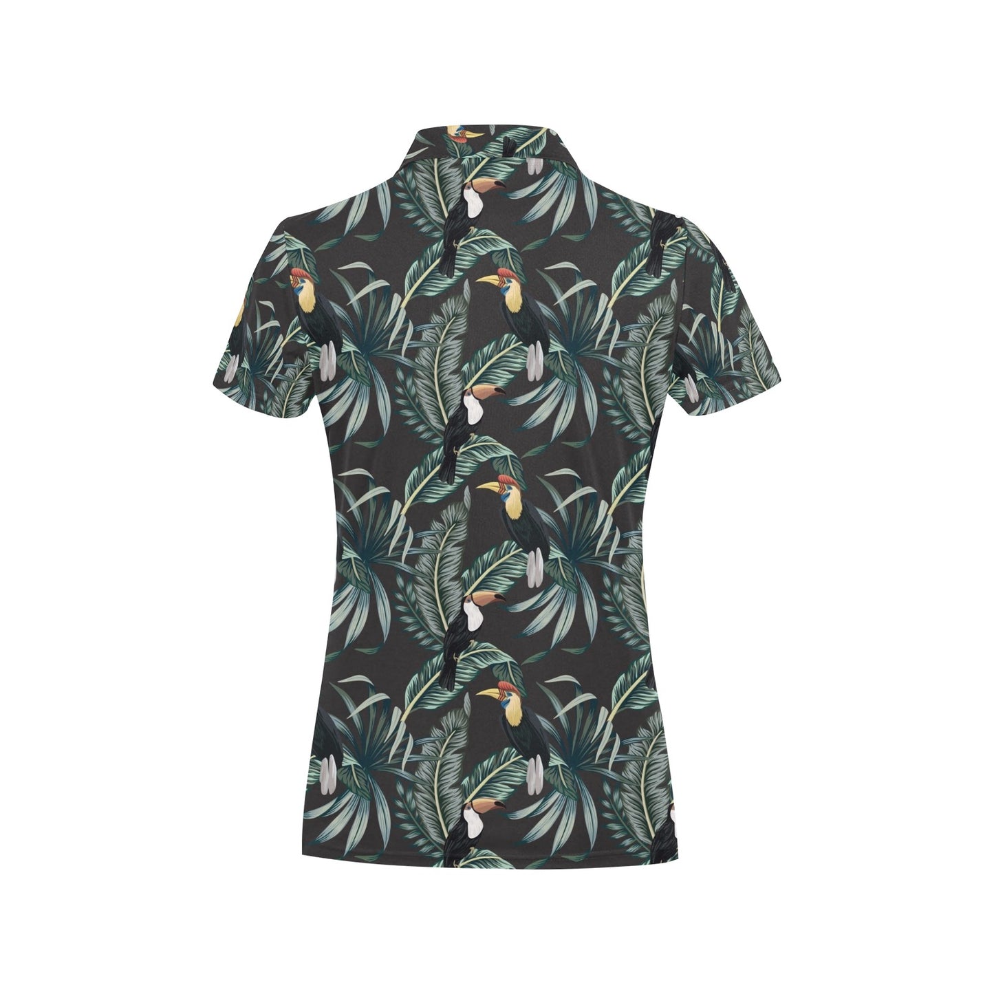 Rainforest Pattern Print Design RF06 Women's Polo Shirt