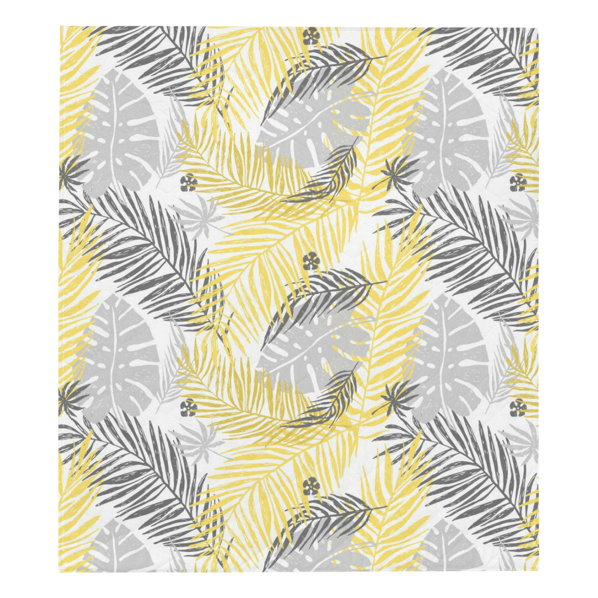 Palm Leaves Pattern Print Design PL012 Premium Quilt